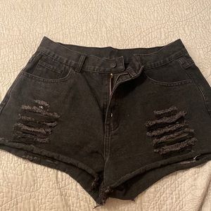 Shein Black Shorts Size Large